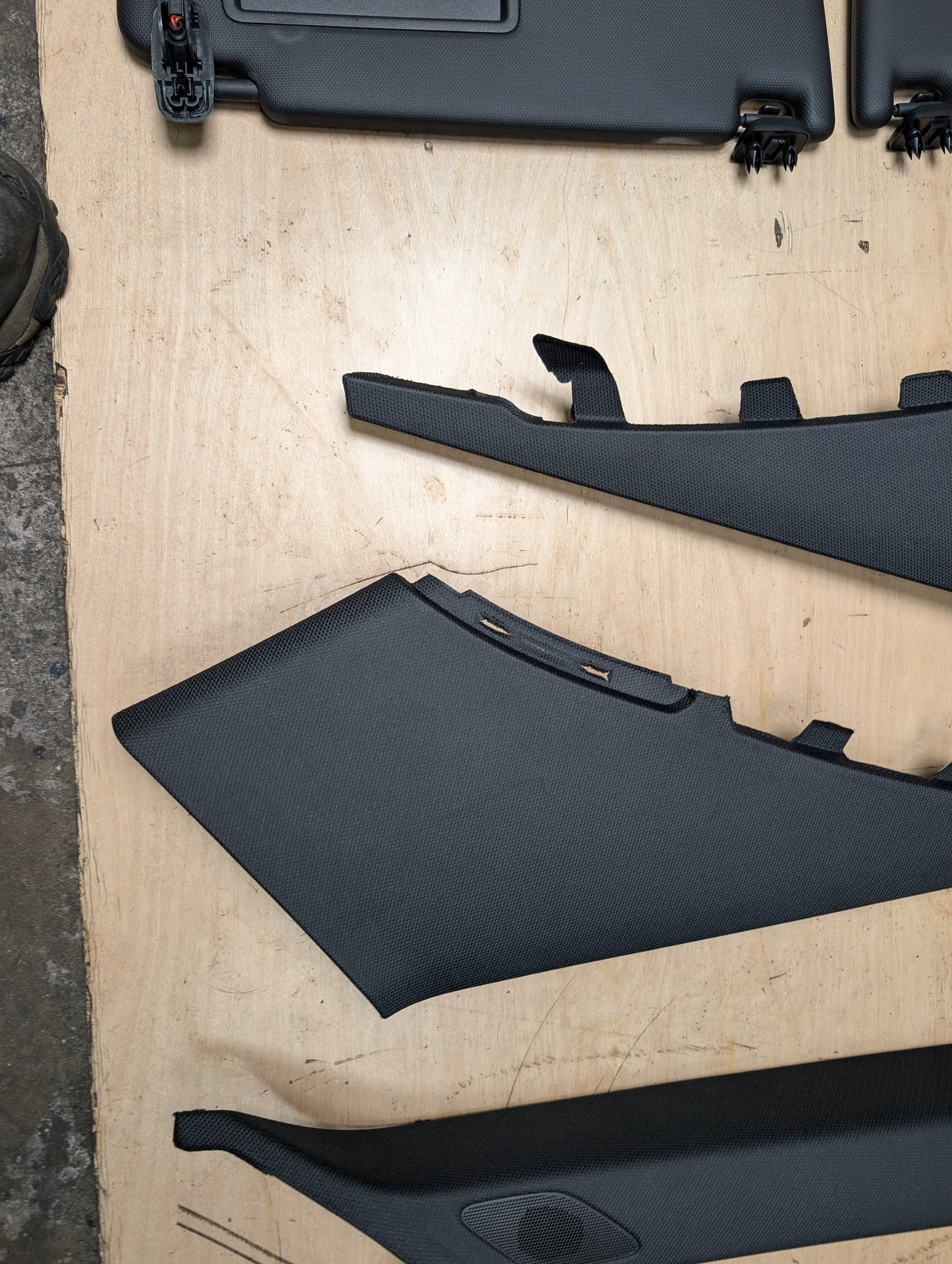 18-24 OEM Audi A5 S5 Interior Upper Left Right Roof Headliner Sun Visors Door Trim SET