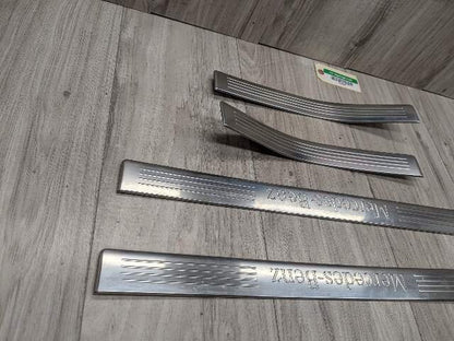 OEM Mercedes W212 E350 E550 Front Rear Left Right Door Sill Scuff Cover SET