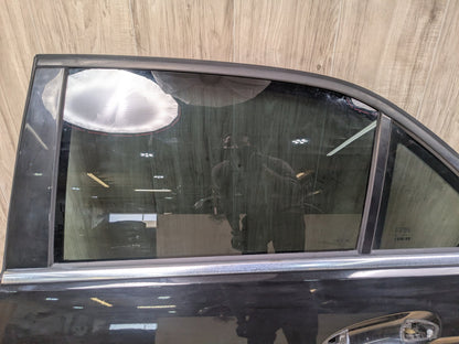 OEM Mercedes W212 E350 E400 E550 Rear Left Driver Door Shell Panel Black 197 (Obsidian black- Metallic finish)