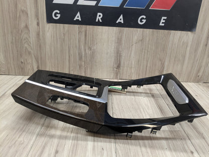 18-21 OEM BMW G01 G02 X3 X4 Center Console Interior Trim Oak Dark High Gloss