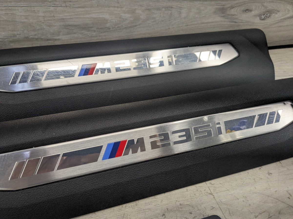20-24 OEM BMW F44 M235i Front Left Right Door Sill Plate Molding Trim PAIR