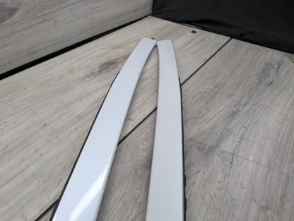 OEM BMW F15 F85 X5 X5M Front Left Right Windshield Side Drip Molding PAIR White