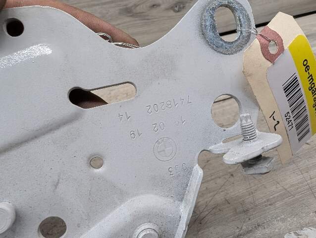OEM BMW F95 F96 G05 G05 G07 G09 X5 X6 X7 Left Right Hood Hinges Pair White A96