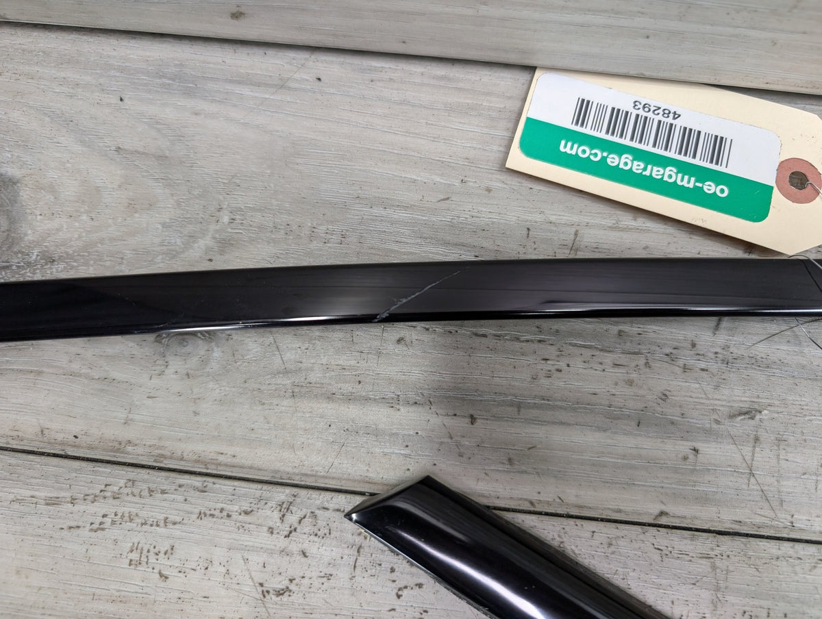 *11-17 OEM BMW F25 X3 SHADOW GLOSS Front Rear Left Right Door Trim SET (6)