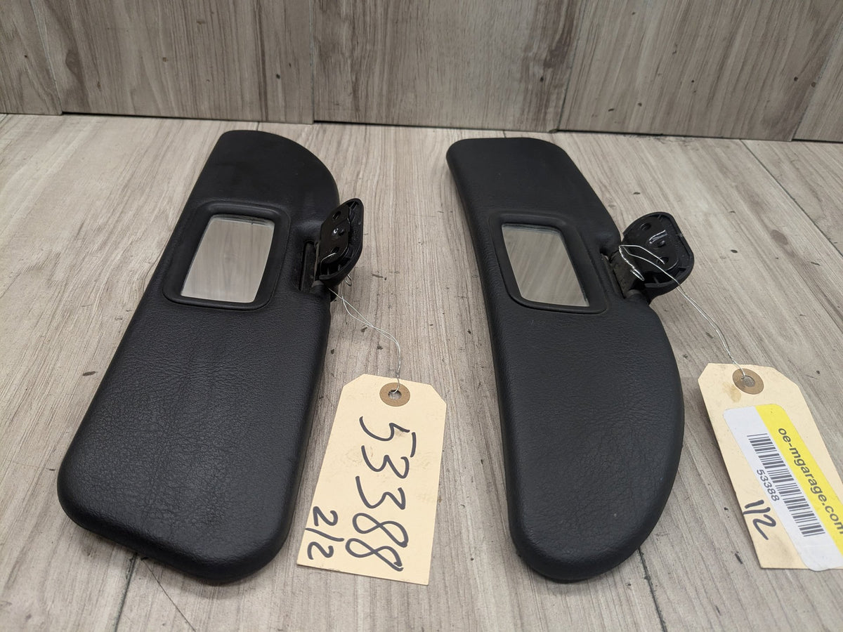 OEM BMW E36 Z3 Left Right Driver Passenger Side Interior Sun visor PAIR Black