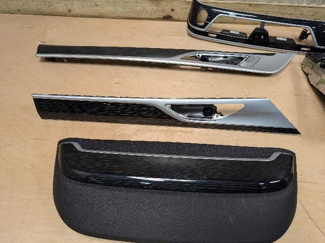 20-22 OEM BMW G12 750 Dash Doors Air Vent Wood Metal Effect Interior Trim SET