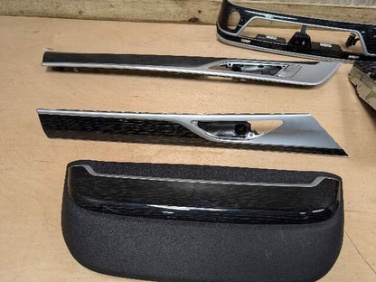 20-22 OEM BMW G12 750 Dash Doors Air Vent Wood Metal Effect Interior Trim SET
