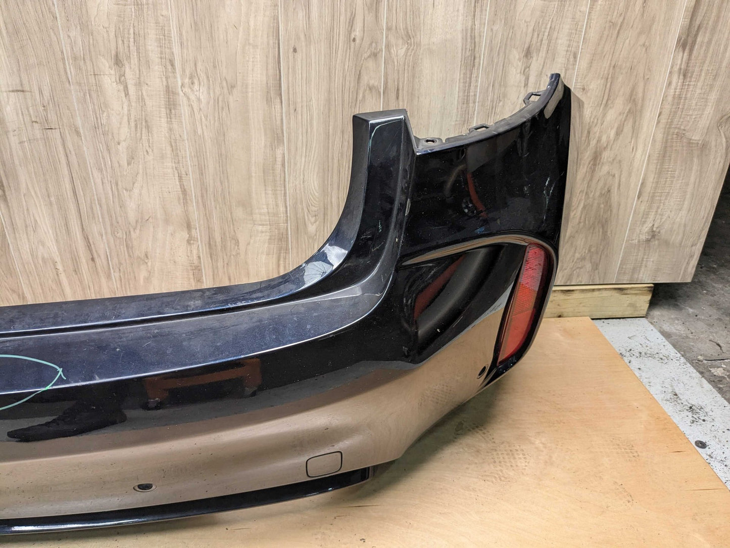 *15-18 OEM BMW F86 X6M M Rear Bumper Cover w/ Diffuser COMPLETE Black 416 CARBONSCHWARZ METALLIC (416)