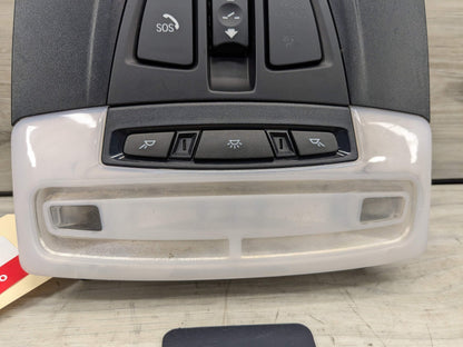 14-19 OEM BMW F15 F16 X5 X6 Roof Console Dome Light SOS Switch Black