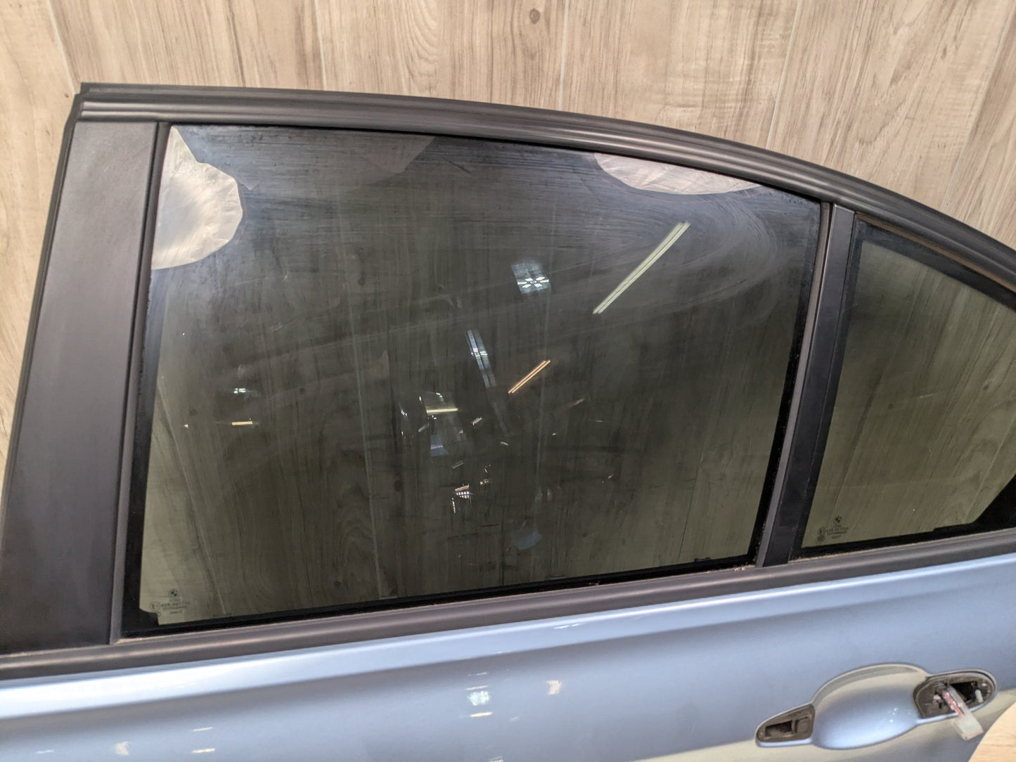 OEM BMW F30 F80 328 330 335 340 M3 Rear Left Driver Door Shell Panel Blue B40 LIQUID BLUE METALLIC (B40)