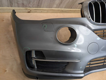 *14-18 OEM BMW F15 X5 Front Bumper Cover w/ Upper Lower Grilles Gray A52 SPACEGRAU METALLIC (A52)
