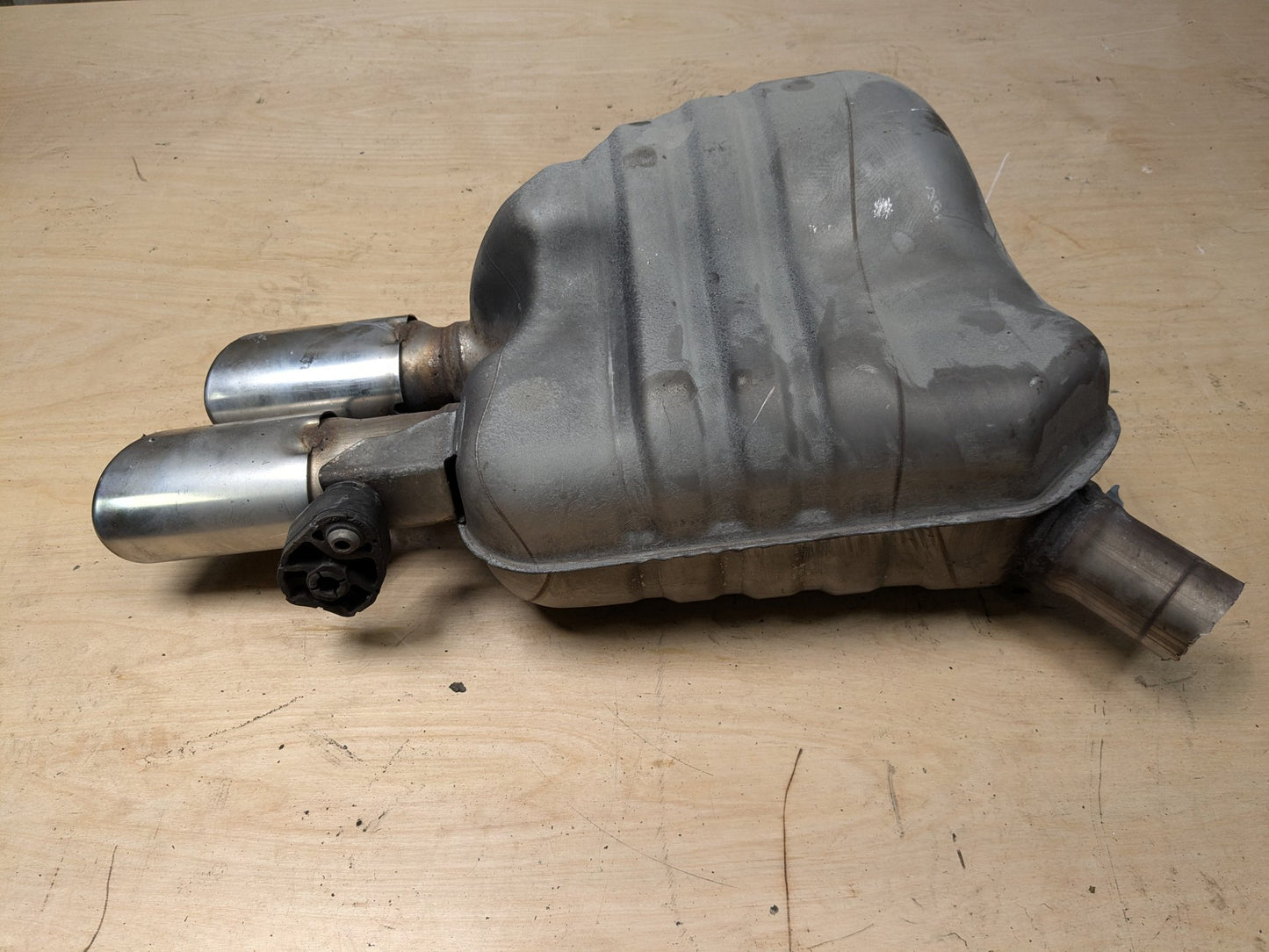 13-17 OEM AUDI S4 S5 3.0L Rear Left Driver Side Exhaust Muffler