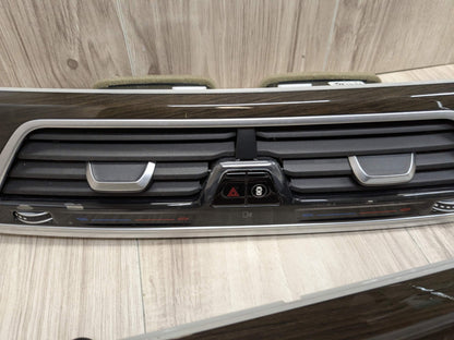 16-19 OEM BMW G12 750 Center Dash Doors Air Vent Wood Interior Light Trim SET
