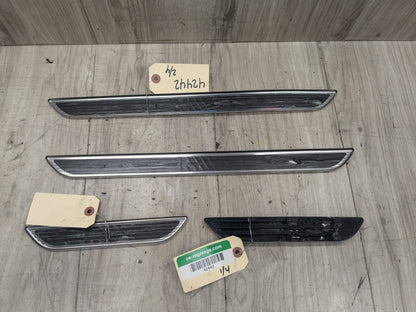 06-14 OEM BMW E70 E71 X5 X6 X5M M Front Rear Door Sill Cover Trim Entrance SET