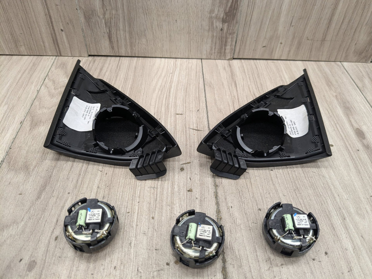 10-16 OEM Mercedes W212 E350 E400 E550 Left Right Door Tweeter Speaker Cover SET