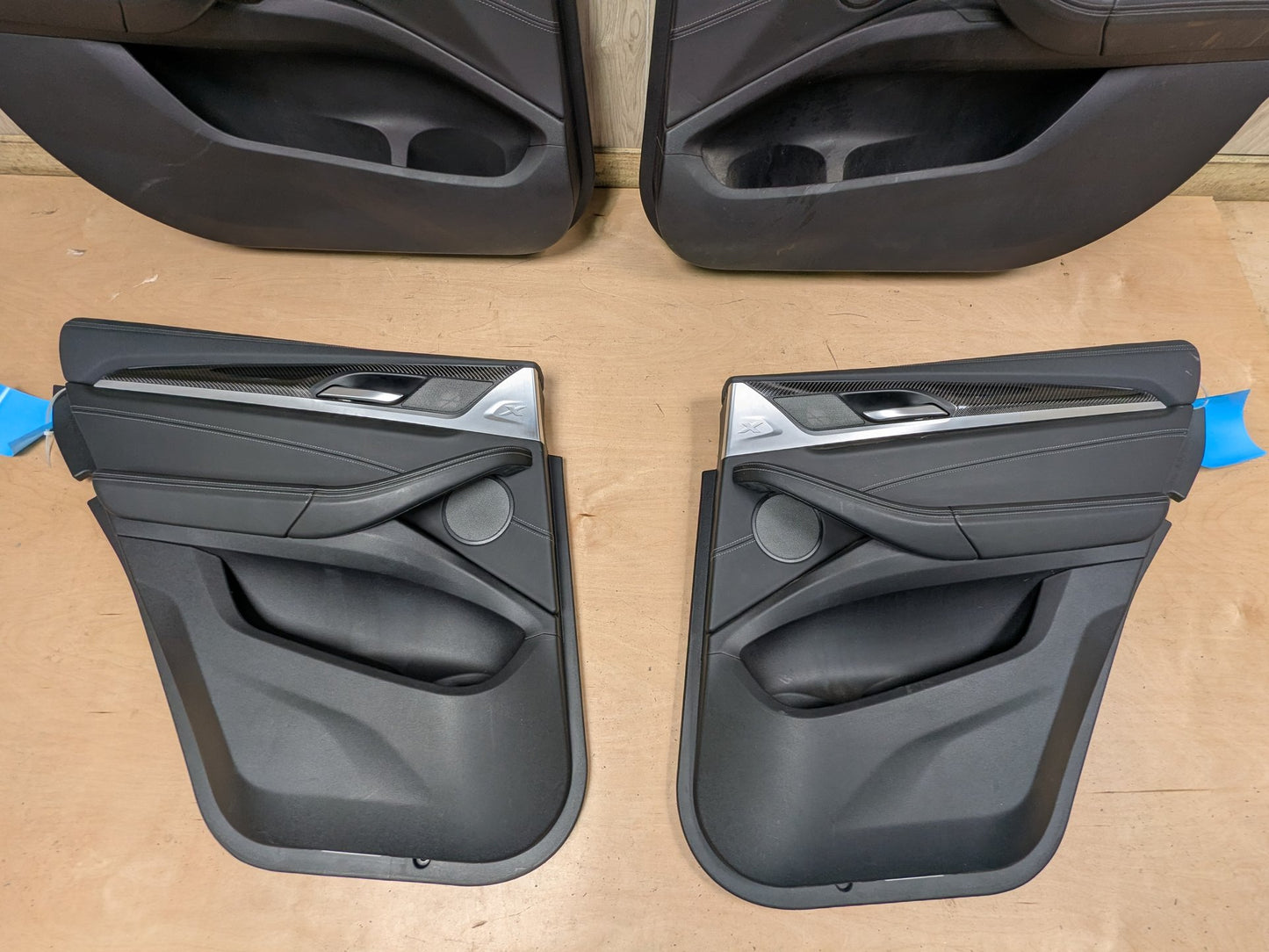 *OEM BMW F97 G01 X3 X3M Front Rear Left Right Door Panel Cards SET CARBON FIBER