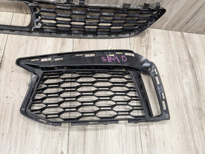 2017-2023 BMW M550i G30 Front Left Right Center Bumper Cover Grilles SET 8064931 17-20 OEM BMW G30 Front Bumper Lower Center Left Right Driver Passenger Grille Trim Black