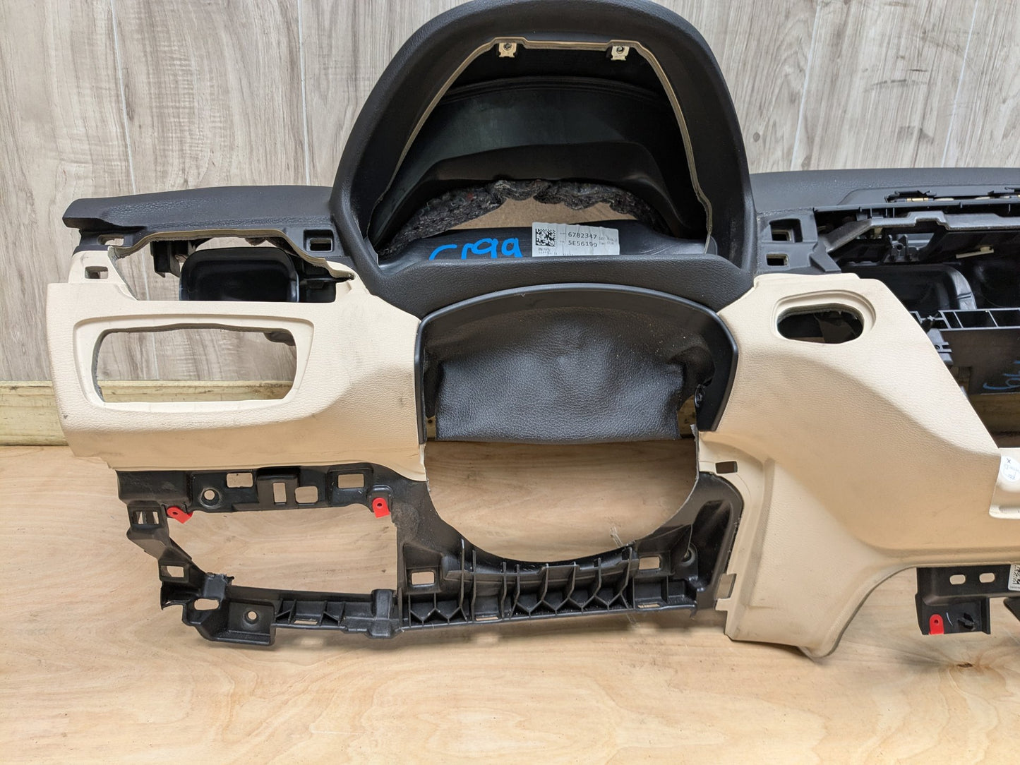 16-23 OEM BMW F39 F48 X1 X2 Dashboard Cover Trim Dash Panel Beige/Black