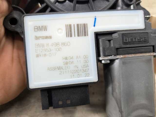 2022 BMW 330i G20 Front Right Passenger Door Window Glass Regulator Motor 8498860 OEM BMW G20 G80 330 M340 M3 FRONT Right Passenger Door Window Regulator Motor