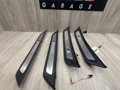 OEM BMW G30 530 540 M550 Front Rear Left Right Illuminated Door Sill Trim SET