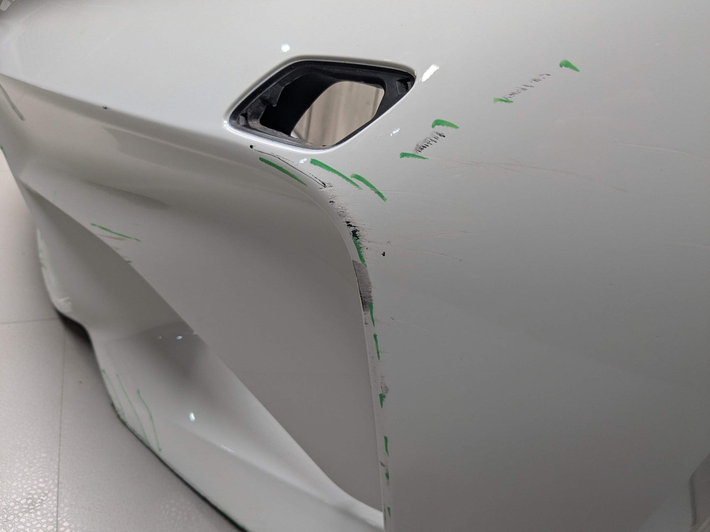 NOTE* 15-20 OEM BMW F87 M2 Front Bumper Cover Trim w/O PDC Holes White 300 White ALPINWEISS III (300)