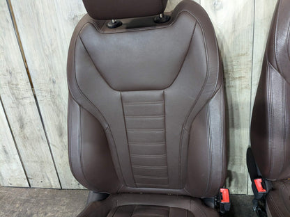 2019 BMW X3 G01 Front Left Driver Right Passenger Seat Assemblys SET Brown