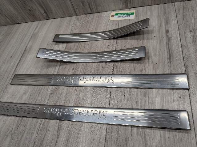 OEM Mercedes W212 E350 E550 Front Rear Left Right Door Sill Scuff Cover SET