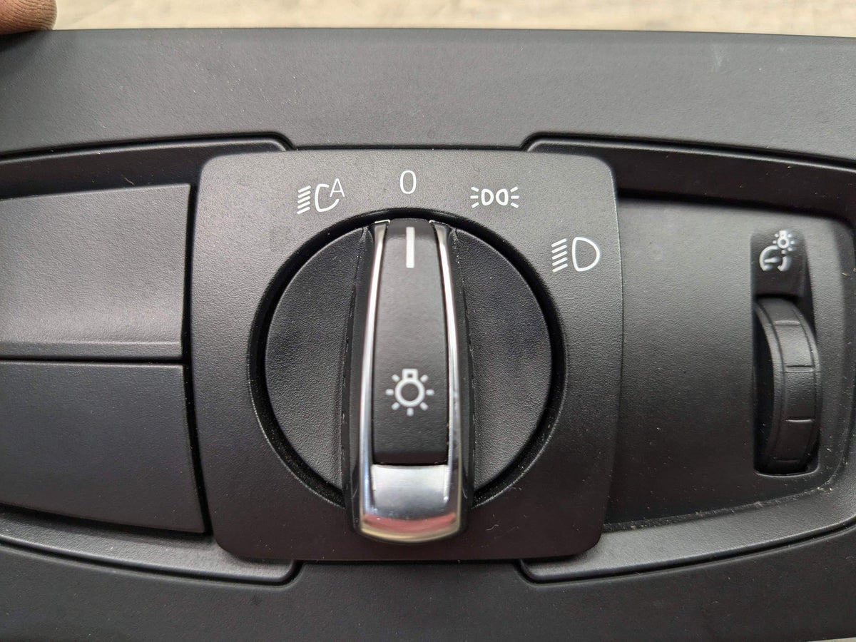 OEM BMW F15 F22 F30 F33 F80 Headlight Switch Control Panel Light Module BLACK