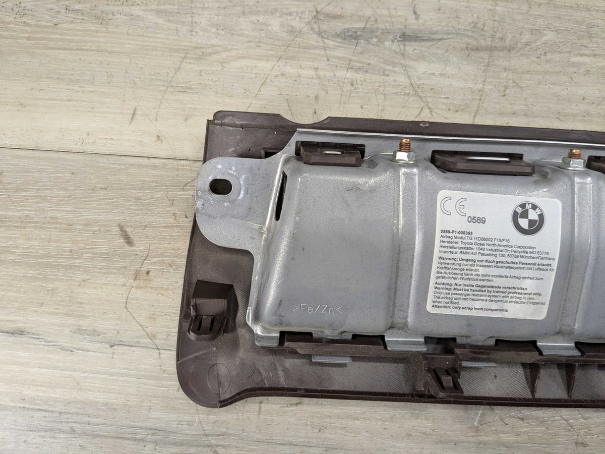 OEM BMW F15 F16 F85 F86 X5 X6 Front Right Passenger Knee Lower Dash Airbag Brown