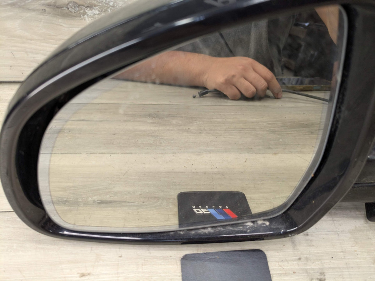 14-18 OEM BMW F15 X5 Left Driver Side Mirror Auto Dip SHADOW GLOSS Assembly