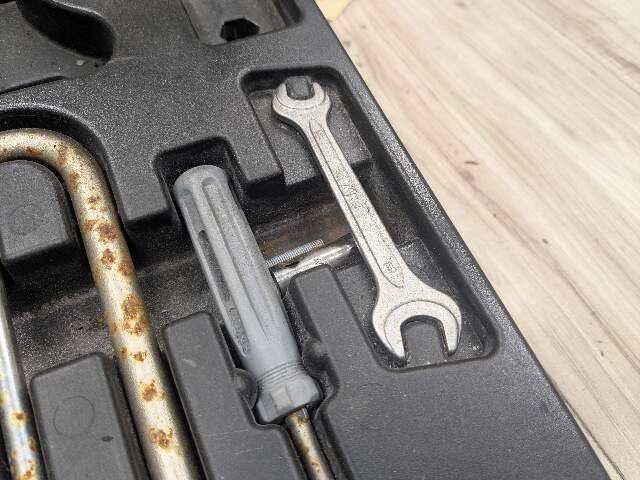 96-02 OEM BMW E36 Z3 Rear Trunk Emergency Tool Kit Storage Tray With Tools