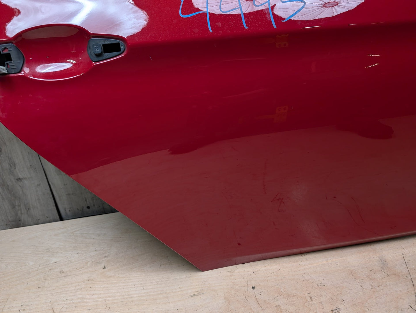 OEM BMW F30 F80 328 330 335 340 M3 Rear Right Passenger Door Shell Panel Red MELBOURNEROT METALLIC (A75)