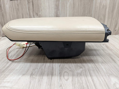 16-19 OEM BMW G11 G12 740 750 M760 Center Console Armrest Beige Leather*