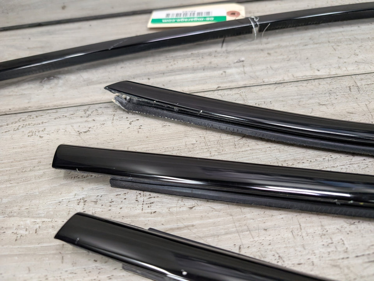 *11-17 OEM BMW F25 X3 SHADOW GLOSS Front Rear Left Right Door Trim SET (6)