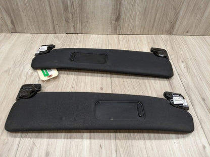 03-08 OEM BMW E85 E86 Z4 Left Right Driver Passenger Sunvisors PAIR Black