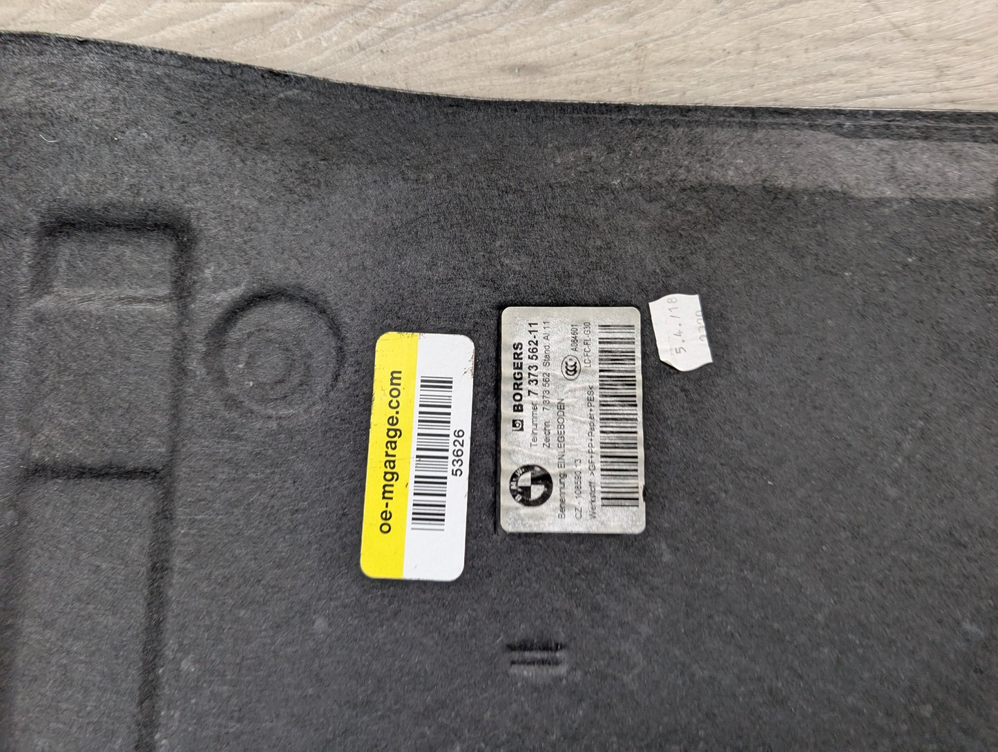 OEM BMW F90 G30 530 540 M550 M5 Trunk Floor Mat Carpet Cargo Storage Cover