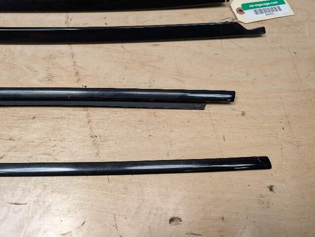 OEM BMW E88 135 Front Rear Door Exterior Trim Molding High Gloss Black SET of 7