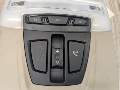 14-19 OEM BMW F15 F16 X5 X6 Headliner Roof Console Dome Light SOS Switch