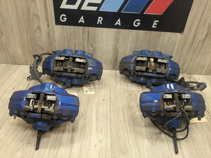 14-20 OEM BMW F22 F23 M235 M240 Front Rear Brake Calipers Brembo SET Blue