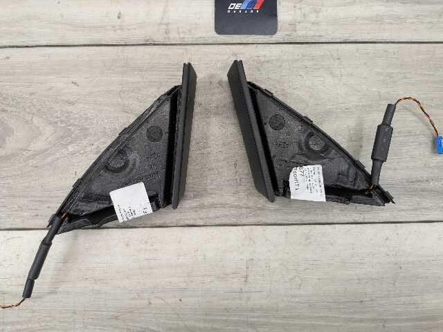 OEM BMW F01 F02 750 Front Left Right Door Sound Speaker Tweeter w Cover PAIR