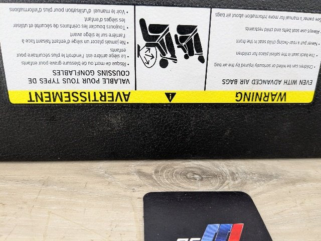 20-24 OEM BMW F44 228 M235 Right Passenger Sun Visor Shade Black