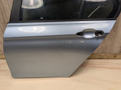 OEM BMW F30 F80 328 330 335 340 M3 Rear Left Driver Door Shell Panel Blue B40 LIQUID BLUE METALLIC (B40)