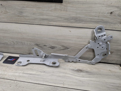 OEM BMW F22 F23 F30 F32 F33 F36 F80 F82 F83 Left Right Hood Hinges PAIR Silver