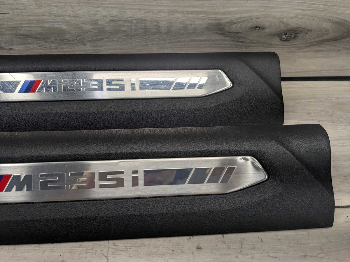 20-24 OEM BMW F44 M235i Front Left Right Door Sill Plate Molding Trim PAIR