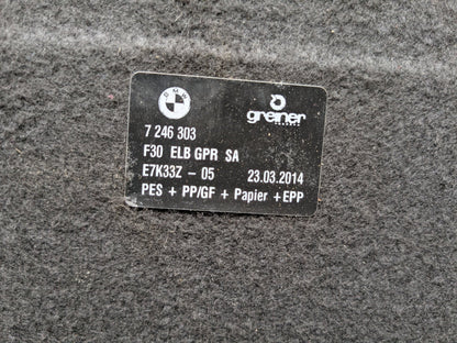 2012-2018 BMW 328i F30 Rear Trunk Cargo Floor Carpet Spare Tire Cover 7246303