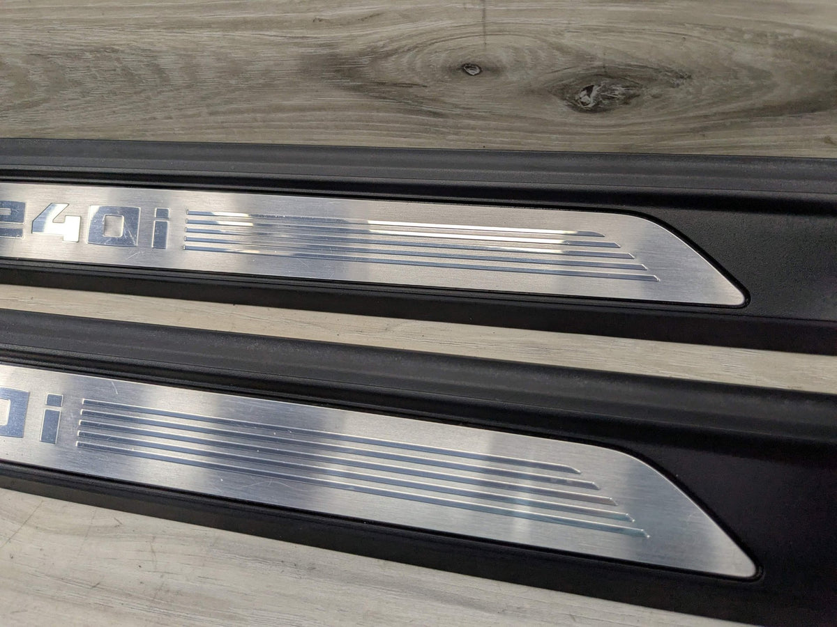 14-20 OEM BMW F22 F23 M240 Door Sill Entrance Molding Scuff Plate Trim SET