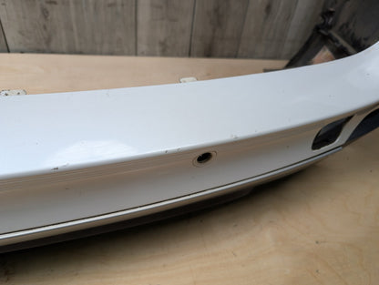 *14-18 OEM BMW F15 X5 Rear Bumper Cover PDC Holes w/ Diffuser N55 N57 White MINERALWEISS METALLIC (A96)