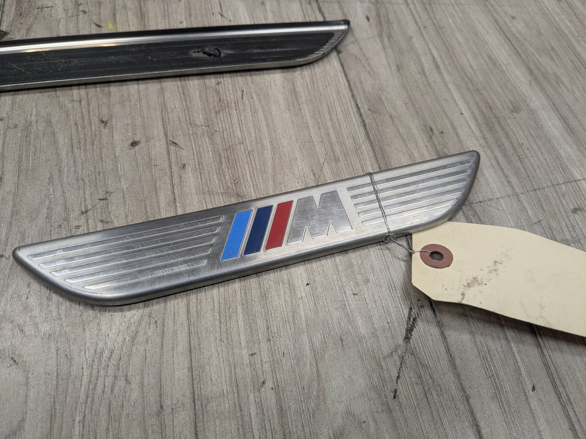 06-14 OEM BMW E70 E71 X5 X6 X5M M Front Rear Door Sill Cover Trim Entrance SET