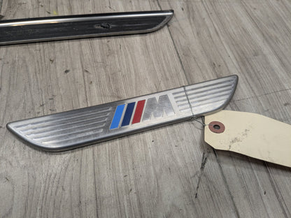 06-14 OEM BMW E70 E71 X5 X6 X5M M Front Rear Door Sill Cover Trim Entrance SET