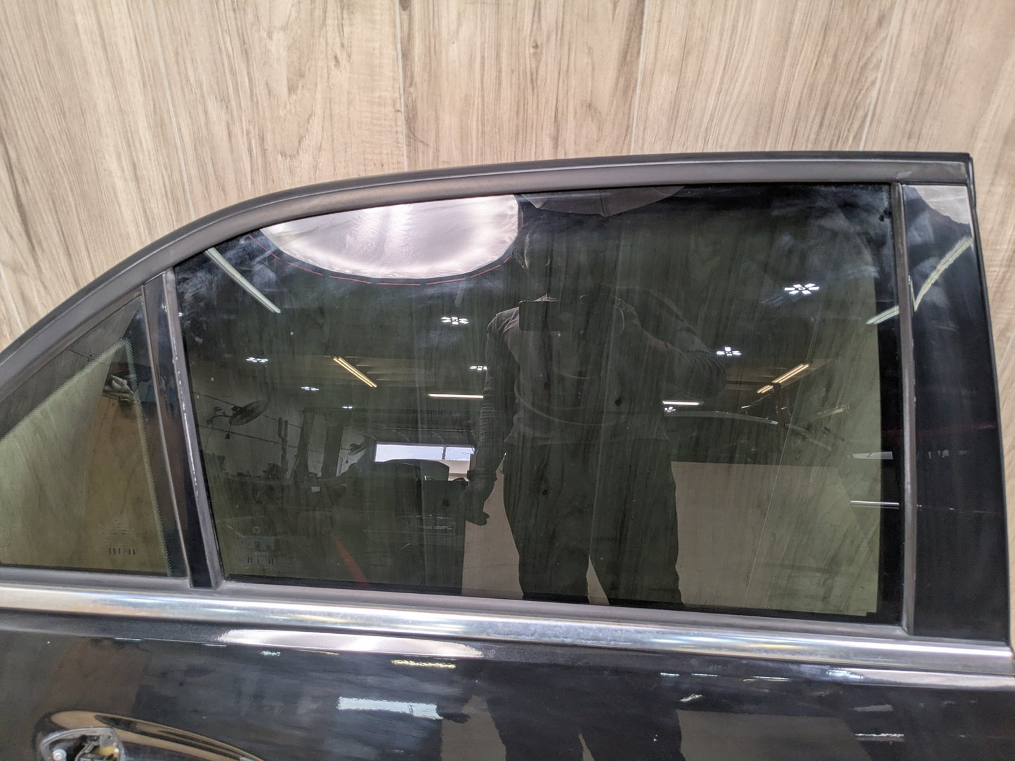 OEM Mercedes W212 E350 E400 E550 Rear Right Passenger Door Shell Panel Black 197 (Obsidian black- Metallic finish)
